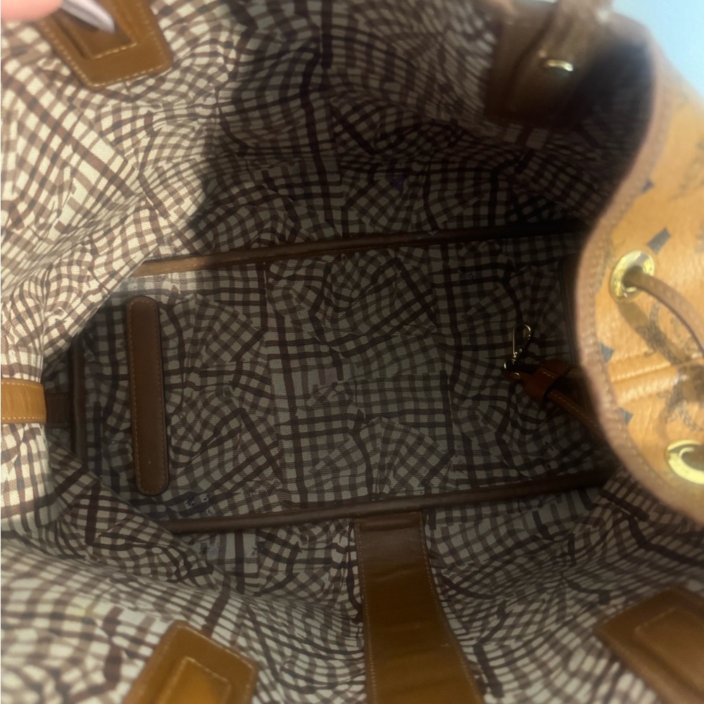 MCM Orange and Brown Women's Tote Bag - Picture 5 of 7